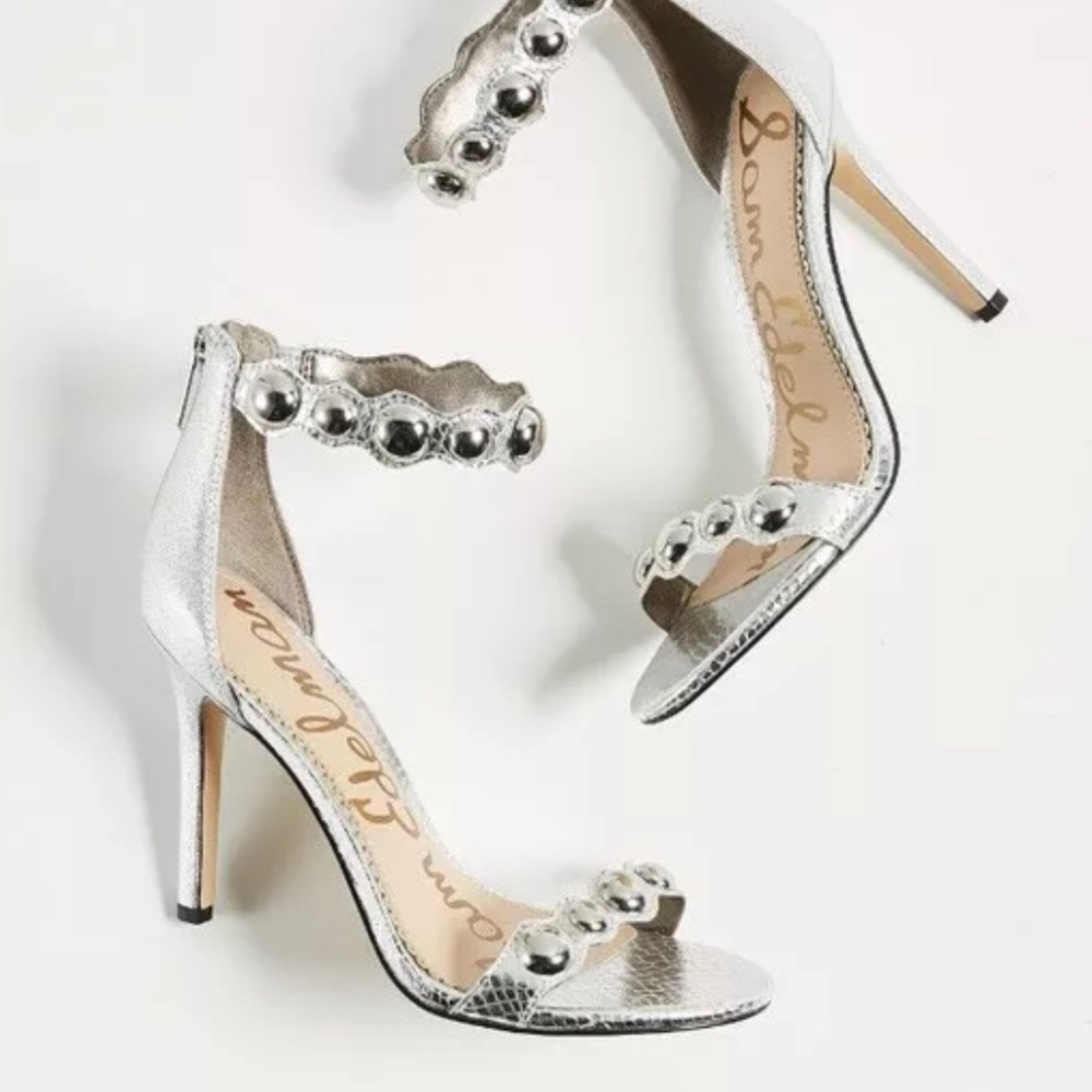 Sam Edelman Addison heels silver 8.5